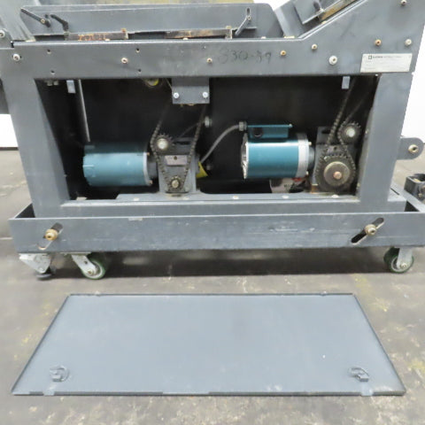 Goss 7' x9" W Variable Speed 2-Section Incline Belt Conveyor 115V 1PH 18/50FPM