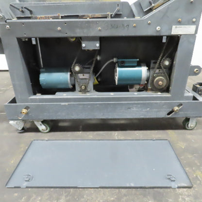 Goss 7' x9" W Variable Speed 2-Section Incline Belt Conveyor 115V 1PH 18/50FPM
