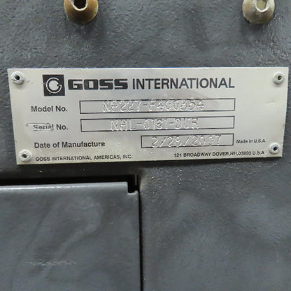 Goss 7' x9" W Variable Speed 2-Section Incline Belt Conveyor 115V 1PH 18/50FPM