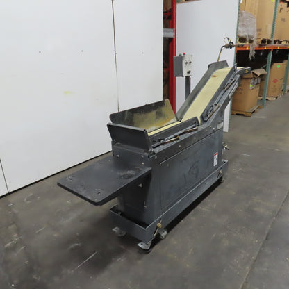 Goss 7' x9" W Variable Speed 2-Section Incline Belt Conveyor 115V 1PH 18/50FPM