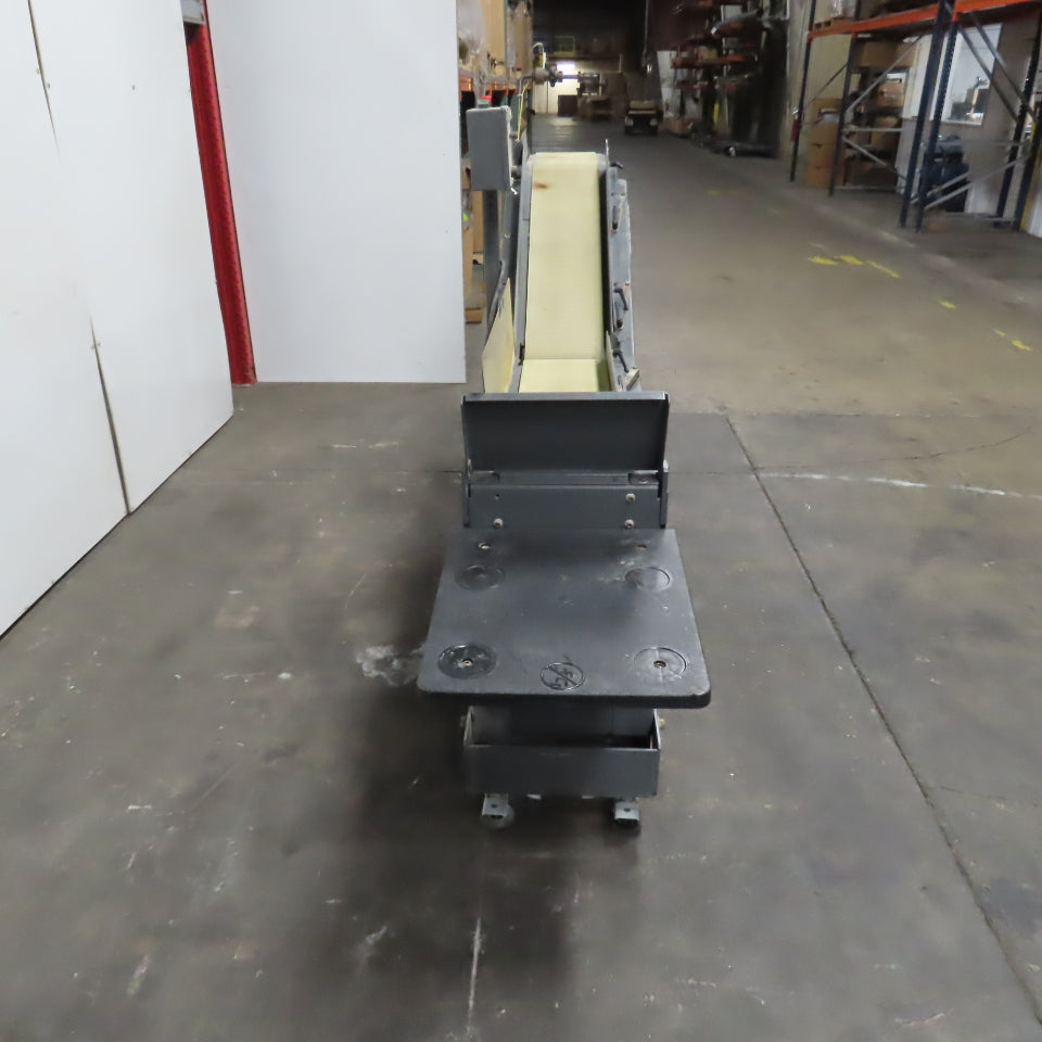 Goss 7' x9" W Variable Speed 2-Section Incline Belt Conveyor 115V 1PH 18/50FPM