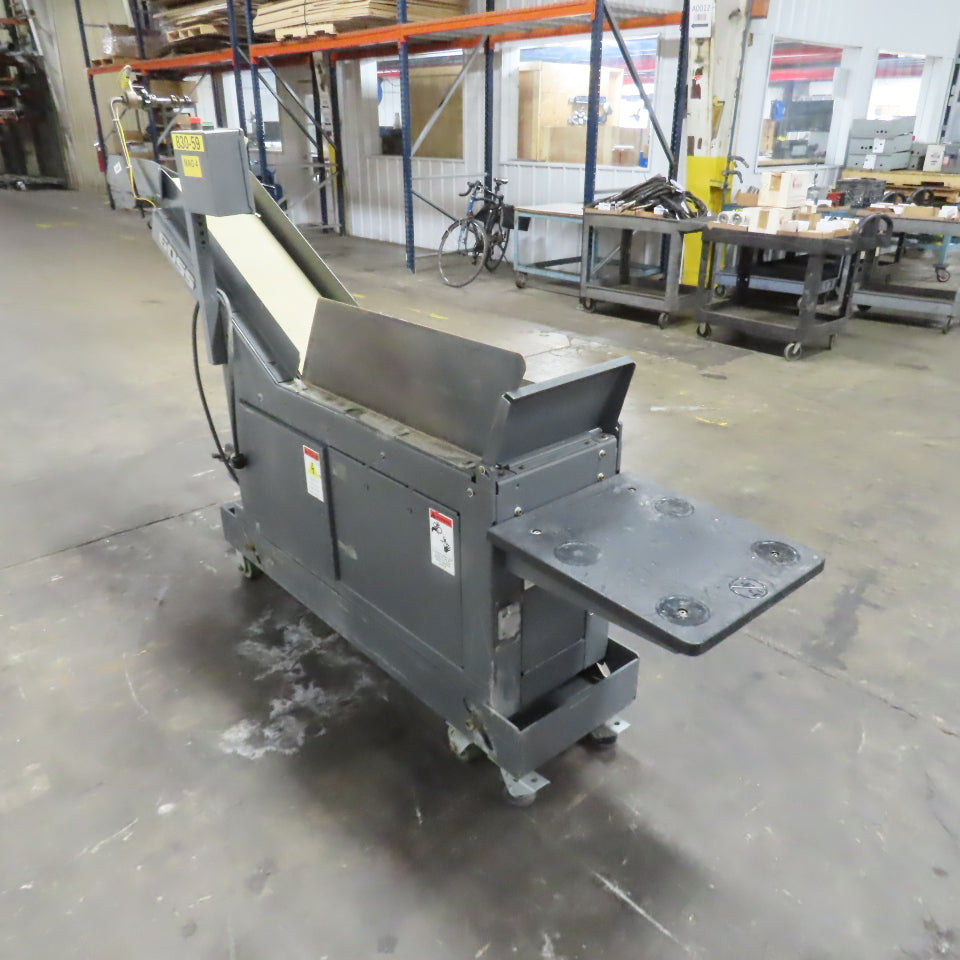 Goss 7' x9" W Variable Speed 2-Section Incline Belt Conveyor 115V 1PH 18/50FPM