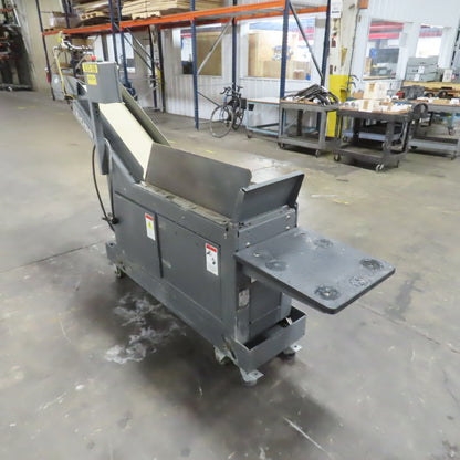 Goss 7' x9" W Variable Speed 2-Section Incline Belt Conveyor 115V 1PH 18/50FPM