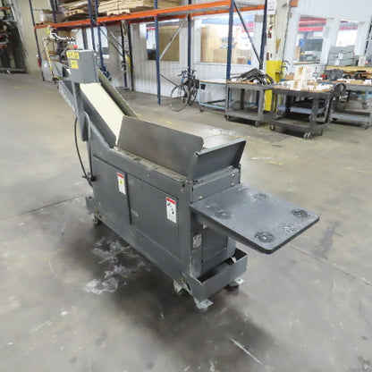 Goss 7' x9" W Variable Speed 2-Section Incline Belt Conveyor 115V 1PH 18/50FPM