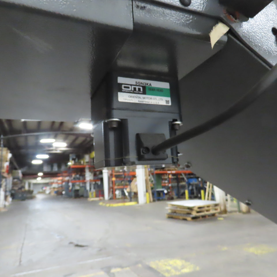 Goss 7' x9" W Variable Speed 2-Section Incline Belt Conveyor 115V 1PH 18/50FPM