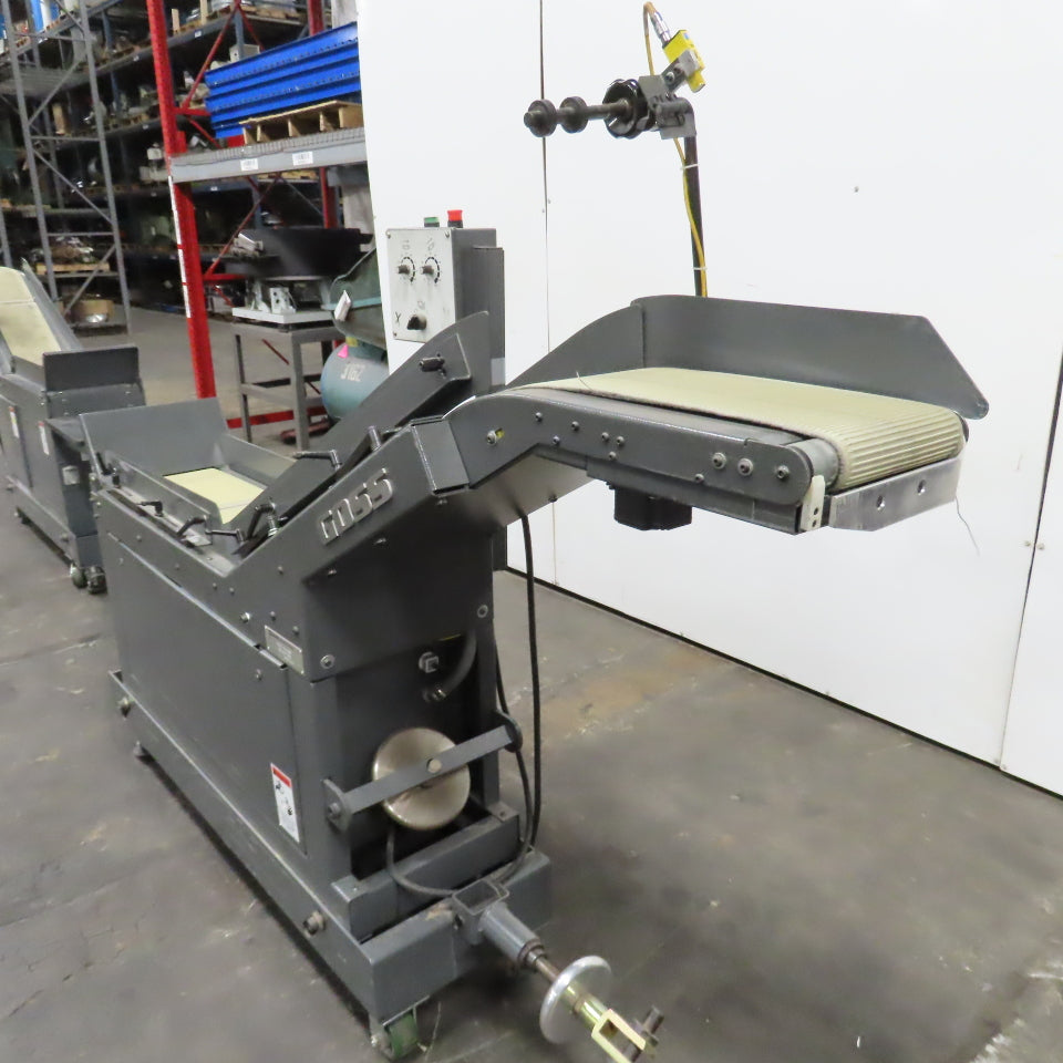 Goss 7' x9" W Variable Speed 2-Section Incline Belt Conveyor 115V 1PH 18/50FPM