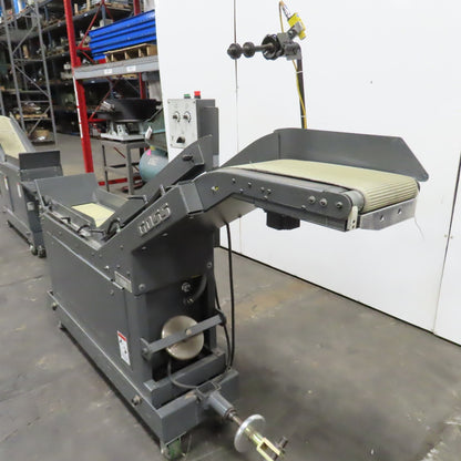 Goss 7' x9" W Variable Speed 2-Section Incline Belt Conveyor 115V 1PH 18/50FPM