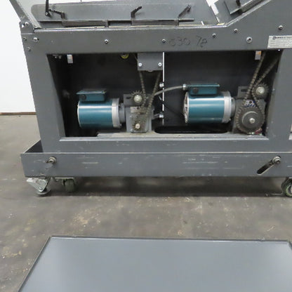 Goss 7' x9" W Variable Speed 2-Section Incline Belt Conveyor 115V 1PH 18/50FPM