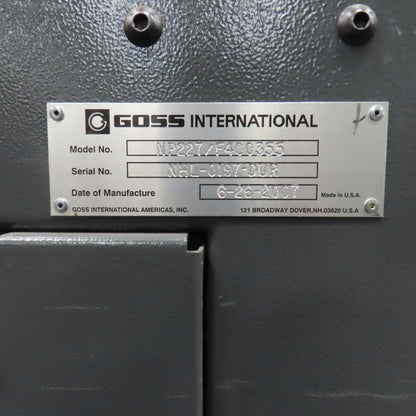 Goss 7' x9" W Variable Speed 2-Section Incline Belt Conveyor 115V 1PH 18/50FPM