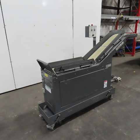 Goss 7' x9" W Variable Speed 2-Section Incline Belt Conveyor 115V 1PH 18/50FPM