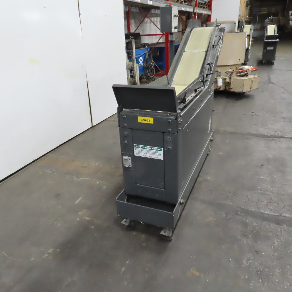 Goss 7' x9" W Variable Speed 2-Section Incline Belt Conveyor 115V 1PH 18/50FPM