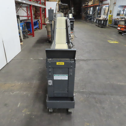 Goss 7' x9" W Variable Speed 2-Section Incline Belt Conveyor 115V 1PH 18/50FPM