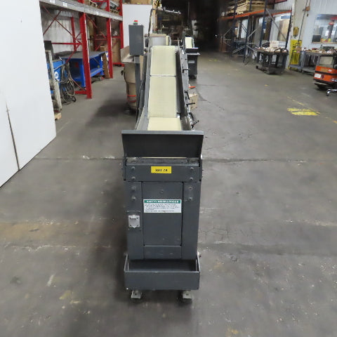 Goss 7' x9" W Variable Speed 2-Section Incline Belt Conveyor 115V 1PH 18/50FPM