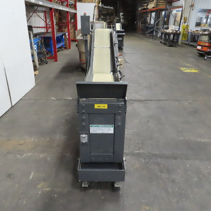 Goss 7' x9" W Variable Speed 2-Section Incline Belt Conveyor 115V 1PH 18/50FPM