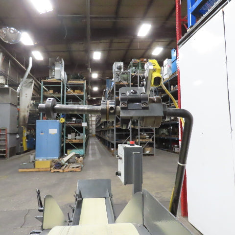 Goss 7' x9" W Variable Speed 2-Section Incline Belt Conveyor 115V 1PH 18/50FPM