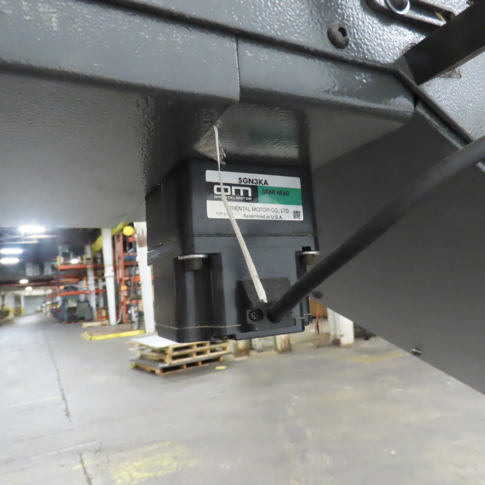 Goss 7' x9" W Variable Speed 2-Section Incline Belt Conveyor 115V 1PH 18/50FPM