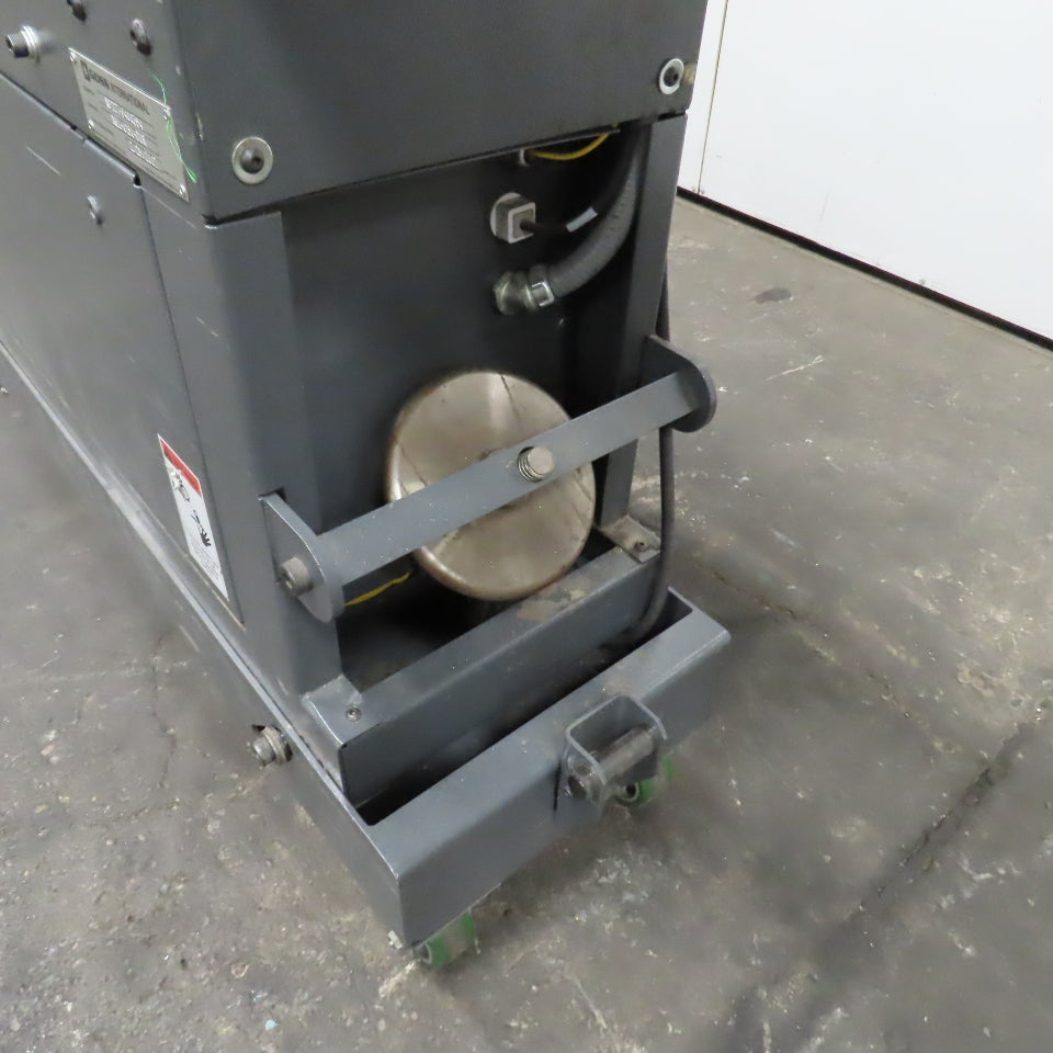 Goss 7' x9" W Variable Speed 2-Section Incline Belt Conveyor 115V 1PH 18/50FPM