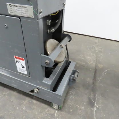 Goss 7' x9" W Variable Speed 2-Section Incline Belt Conveyor 115V 1PH 18/50FPM