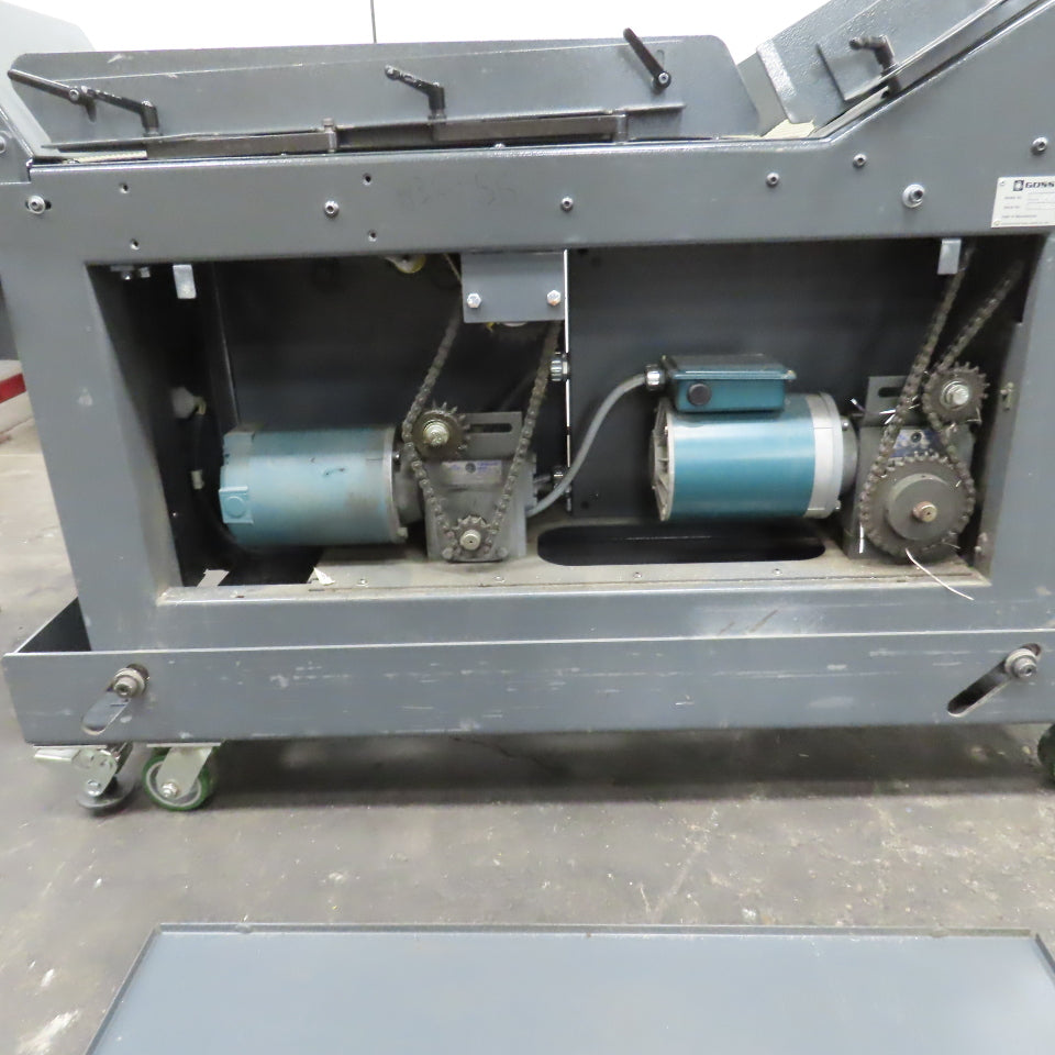 Goss 7' x9" W Variable Speed 2-Section Incline Belt Conveyor 115V 1PH 18/50FPM