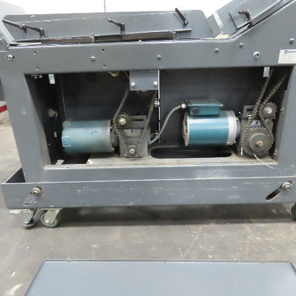 Goss 7' x9" W Variable Speed 2-Section Incline Belt Conveyor 115V 1PH 18/50FPM