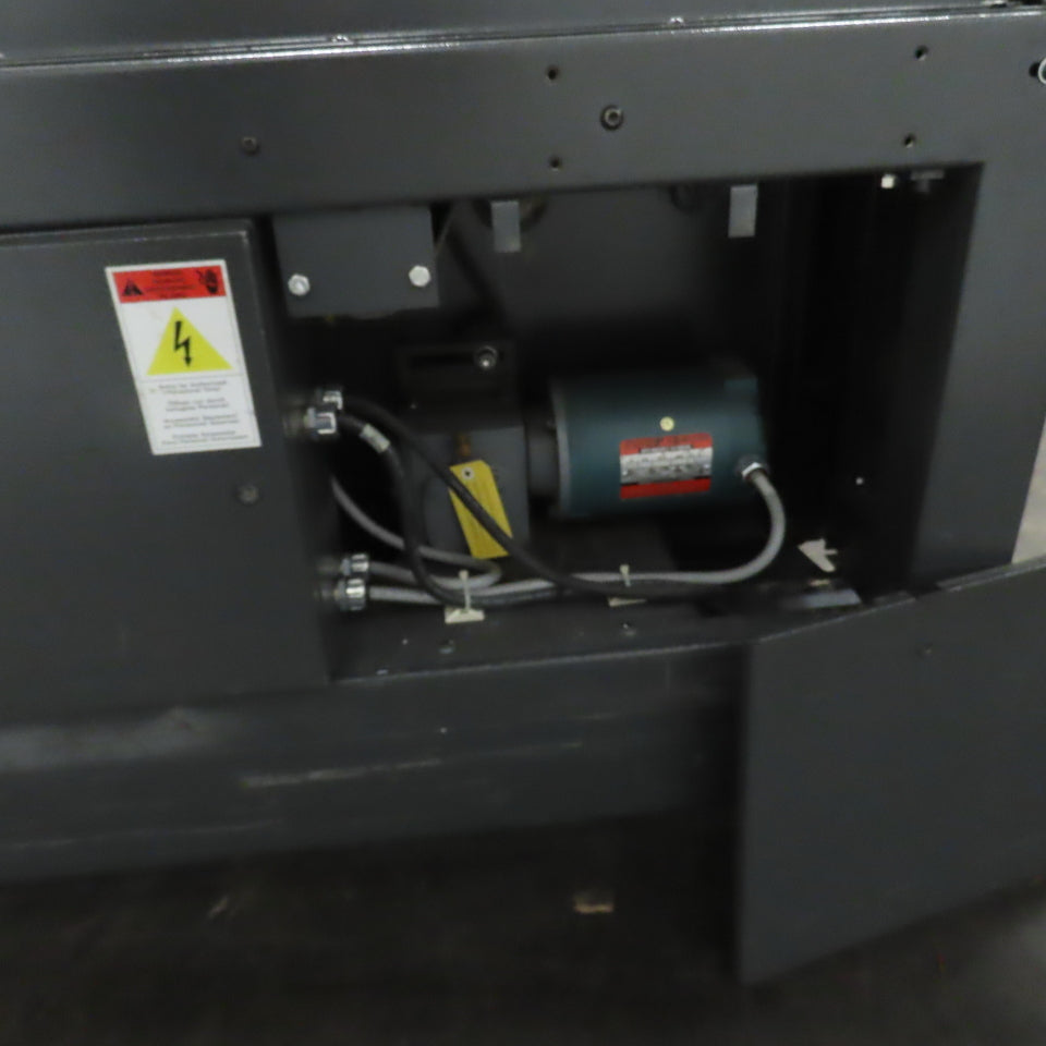 Goss 7' x9" W Variable Speed 2-Section Incline Belt Conveyor 115V 1PH 18/50FPM