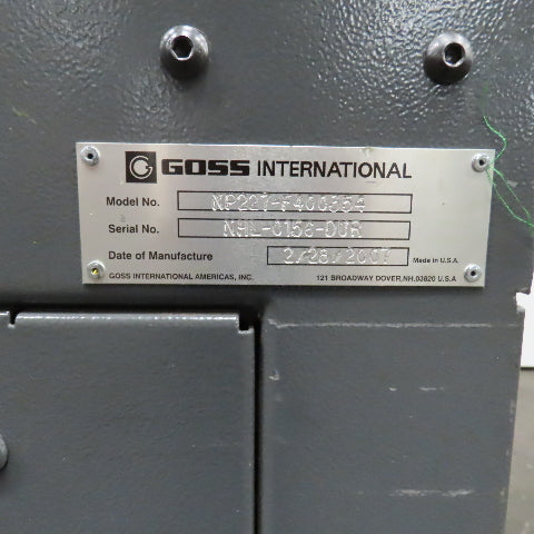 Goss 7' x9" W Variable Speed 2-Section Incline Belt Conveyor 115V 1PH 18/50FPM