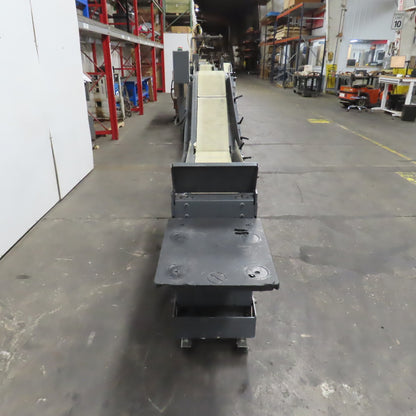 Goss 7' x9" W Variable Speed 2-Section Incline Belt Conveyor 115V 1PH 18/50FPM
