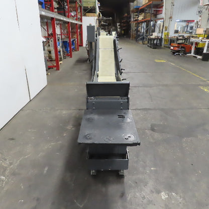 Goss 7' x9" W Variable Speed 2-Section Incline Belt Conveyor 115V 1PH 18/50FPM