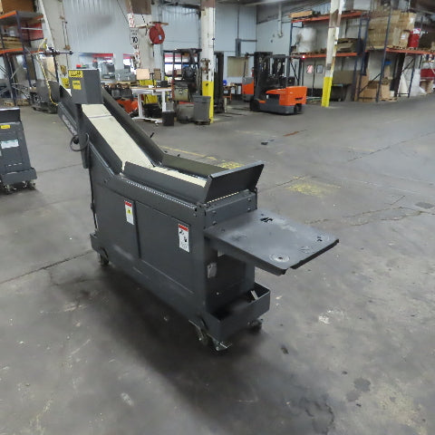 Goss 7' x9" W Variable Speed 2-Section Incline Belt Conveyor 115V 1PH 18/50FPM