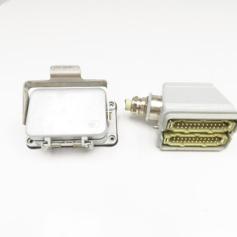 ILME VR-2 16A 400V 48 Position Male/Female Hood Connector Self Closing Set
