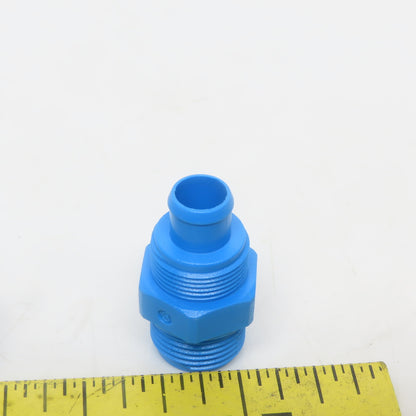 Festo Blue Nylon Connector 3/8" MNPT to 3/8" ID Tube Lot of 19