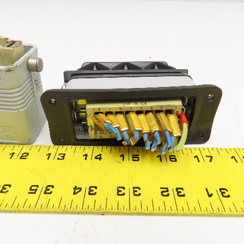 ILME VR-2 16A 400V 16 Position Male/Female Hood Connector Set
