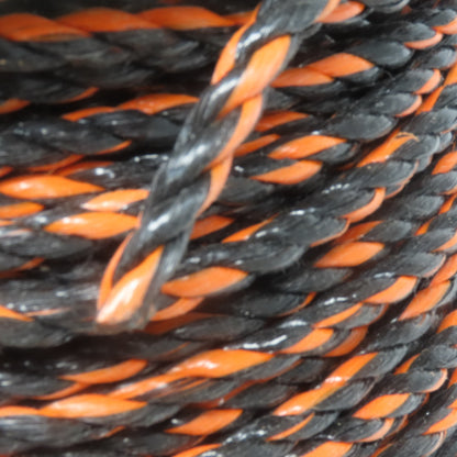 Lehigh Groupe J3924S0600 3/8" x 600' Truck Rope Black /Orange Twisted Poly