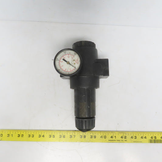 Master Pneumatics R180M-8H Filter Regulator 0-150PSI 1" FNPT 300PSI Max