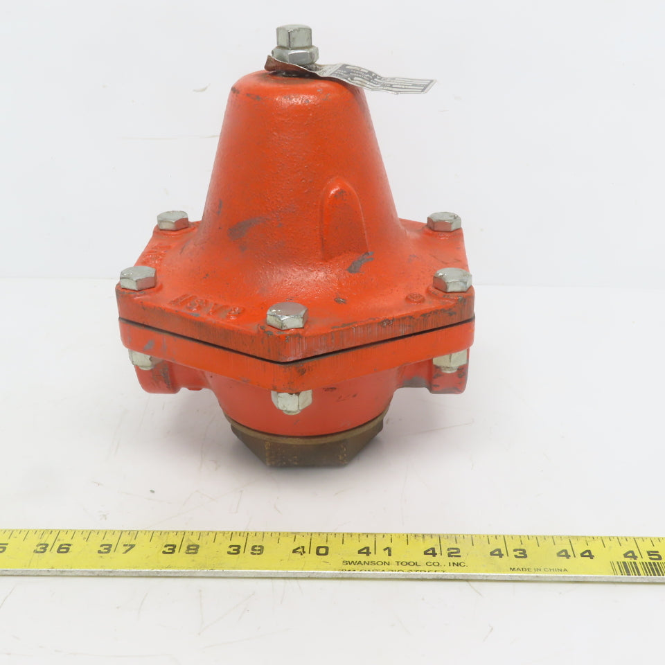 Cash Acme Type B Pressure Regulating Valve 1" NPT 0 To 20 PSI Set 10PSI