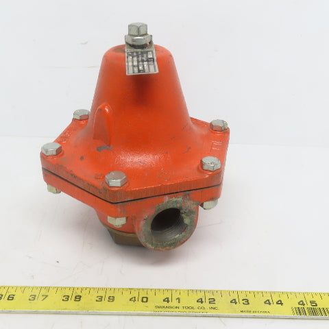 Cash Acme Type B Pressure Regulating Valve 1" NPT 0 To 20 PSI Set 10PSI