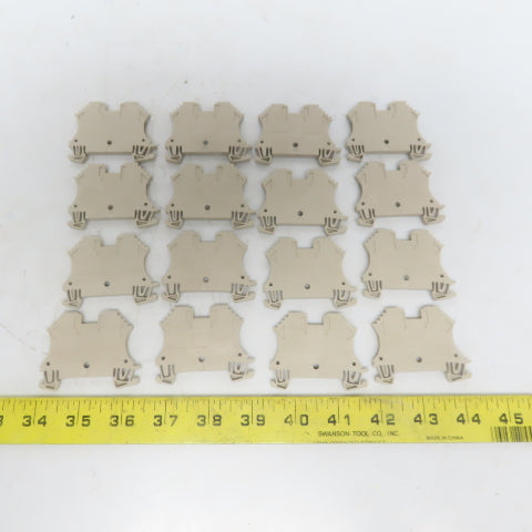 Weidmüller WDU 2.5 Gray Terminal Block 550V 26 To 12 AGW Lot of 16