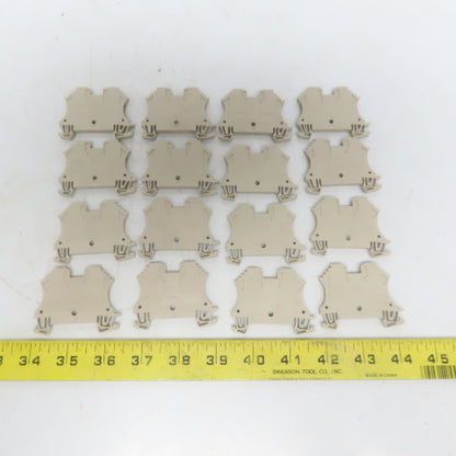 Weidmüller WDU 2.5 Gray Terminal Block 550V 26 To 12 AGW Lot of 16