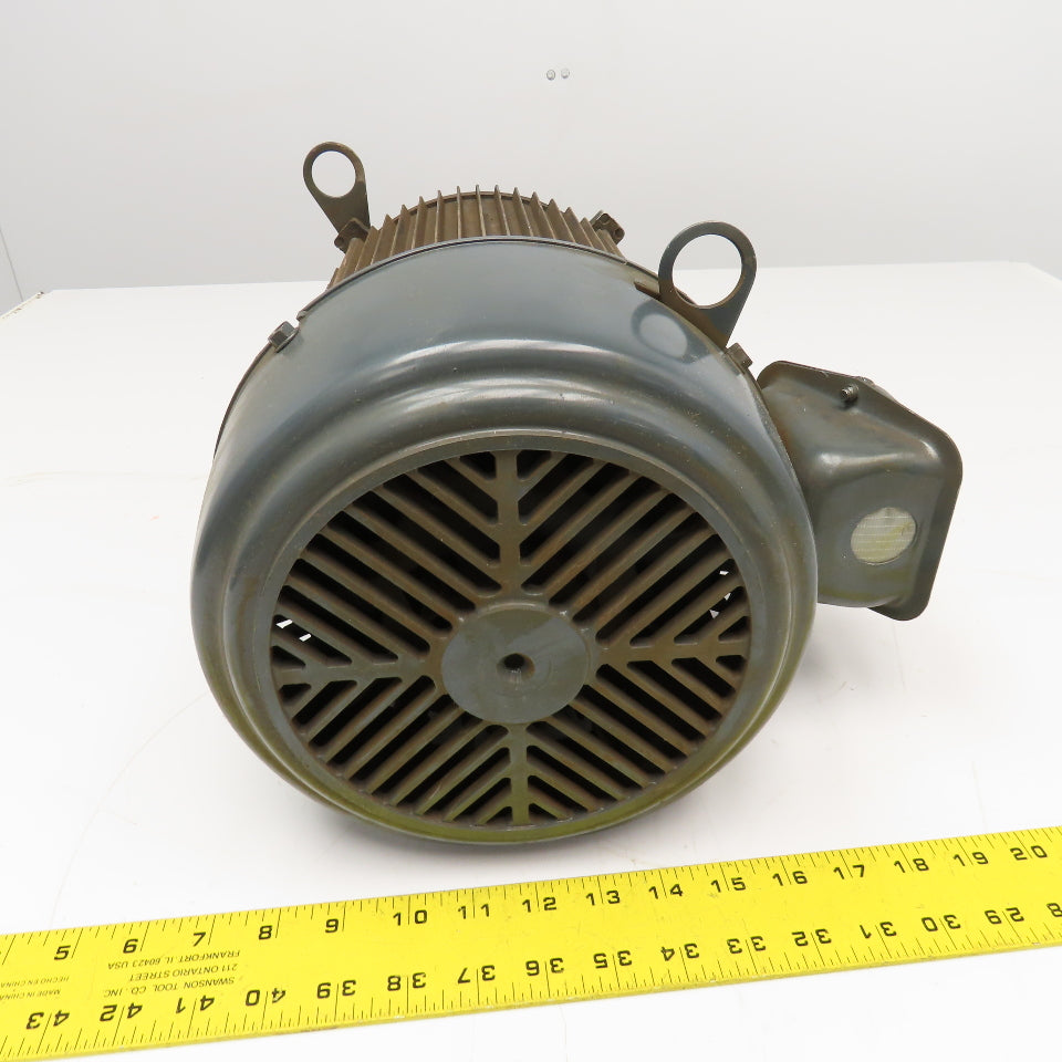 US Electric U3E2D 3Hp 765RPM AC Motor 208-230/460V 3Ph 182T Frame