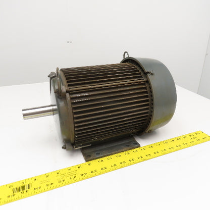 US Electric U3E2D 3Hp 765RPM AC Motor 208-230/460V 3Ph 182T Frame