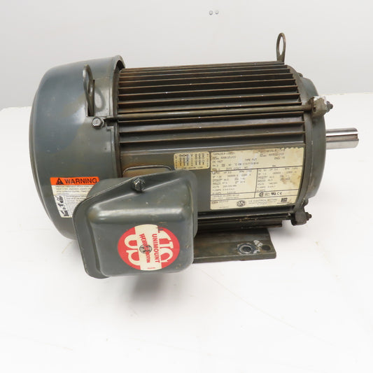 US Electric U3E2D 3Hp 765RPM AC Motor 208-230/460V 3Ph 182T Frame