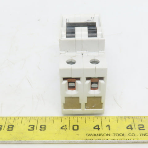 Siemens 5SX22 C16 400V 2 Pole 16A Circuit Breaker Rail Mount