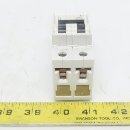 Siemens 5SX22 C16 400V 2 Pole 16A Circuit Breaker Rail Mount