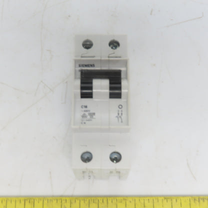 Siemens 5SX22 C16 400V 2 Pole 16A Circuit Breaker Rail Mount