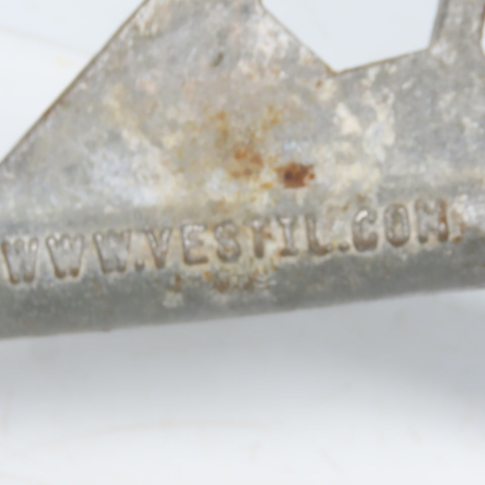 Vestil BNW-I-W Steel Drum Bung Wrench Curved 13" long