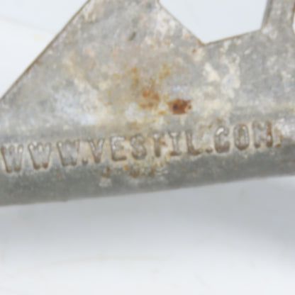 Vestil BNW-I-W Steel Drum Bung Wrench Curved 13" long