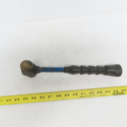 24oz/1.5 LB Brass Hammer W/Fiverglass Handle 12" Long 1.250 Face