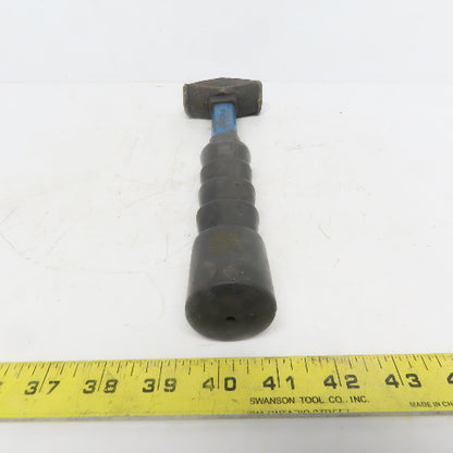 24oz/1.5 LB Brass Hammer W/Fiverglass Handle 12" Long 1.250 Face