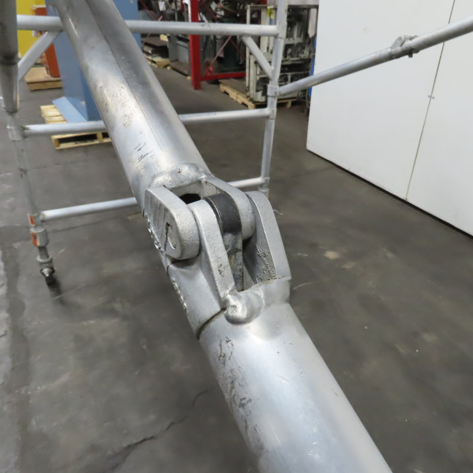 Werner 4250 Series Wide Span Snap-Up Aluminum Folding Rolling Scaffold 96" x 52"