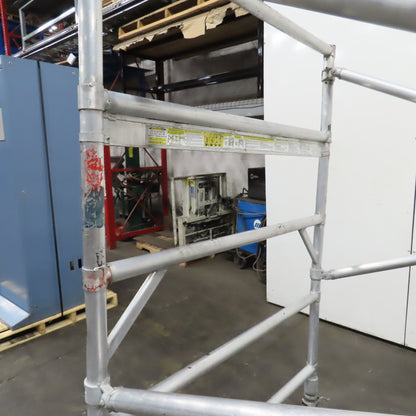 Werner 4250 Series Wide Span Snap-Up Aluminum Folding Rolling Scaffold 96" x 52"